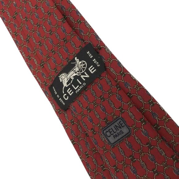 233128BR (S1) Celine Tie Rope Pattern Multicolor Silk - Picture 7 of 8